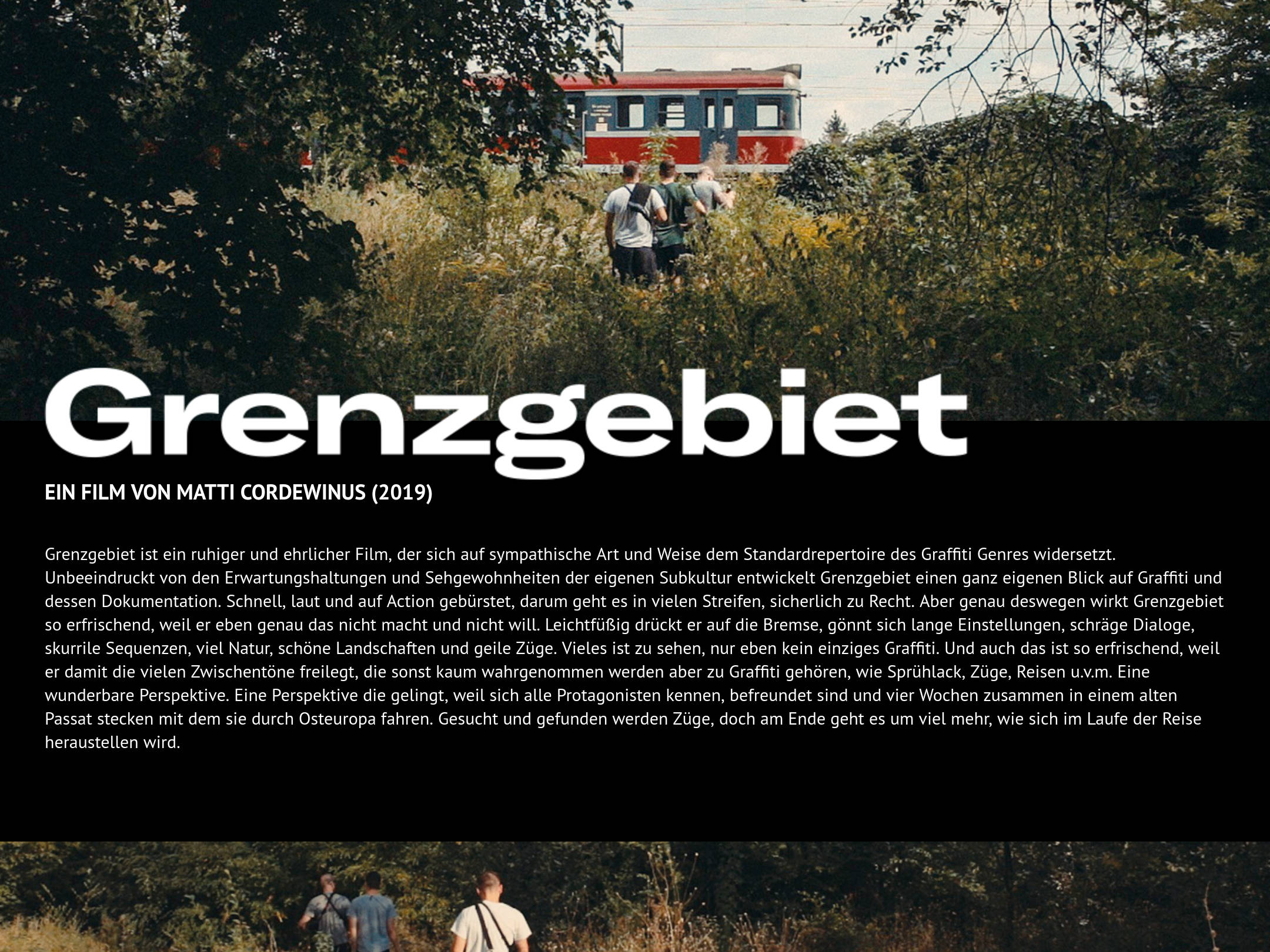 A screenshot form Rotzfrech Cinema